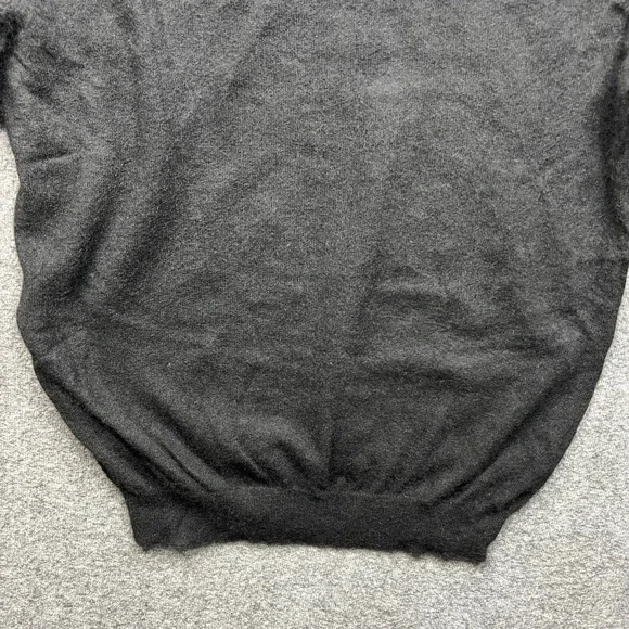 Club Room Sweater Mens Large Black 100% Cashmere 2-Ply Crewneck Long Sleeve Knit - Picture 2 of 14